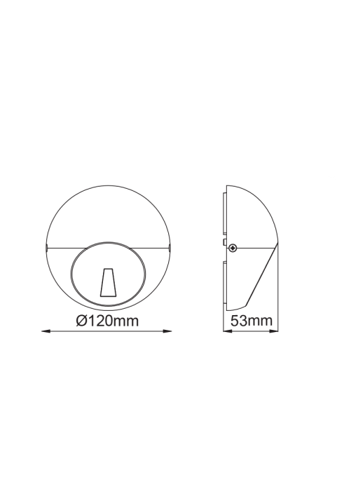 LED SMD WALL LUMINAIRE 4W 30LM 18° 230V AC 3.000K DARK GREY CRI80 IP65 30.000HRS