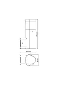 LED SMD WALL LUMINAIRE 7W 410LM 340° 230V AC 3.000K DARK GREY CRI80 IP54 30.000HRS