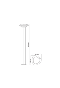 ^LED SMD POST LUMINAIRE 7W 520LM 330° 230V AC 3.000K DARK GREY CRI80 IP54 30.000HRS