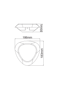 LED SMD WALL LUMINAIRE 7W 520LM 330° 230V AC 3.000K DARK GREY CRI80 IP54 30.000HRS
