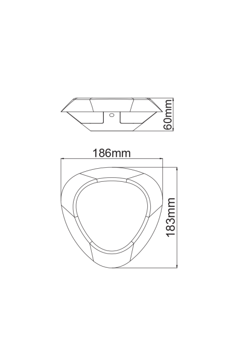 LED SMD WALL LUMINAIRE 7W 520LM 330° 230V AC 3.000K DARK GREY CRI80 IP54 30.000HRS