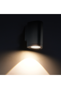 ^LED HP WALL LUMINAIRE 3W 150LM 50° 230V AC 3.000K DARK GREY CRI80 IP54 30.000HRS