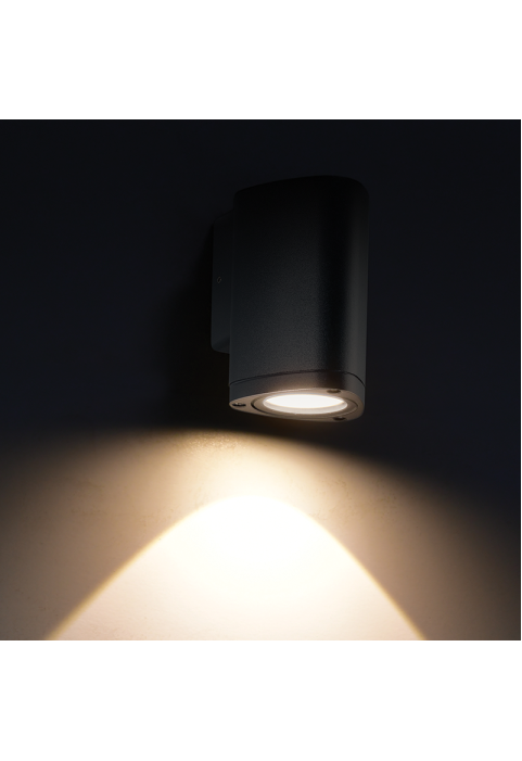 ^LED HP WALL LUMINAIRE 3W 150LM 50° 230V AC 3.000K DARK GREY CRI80 IP54 30.000HRS