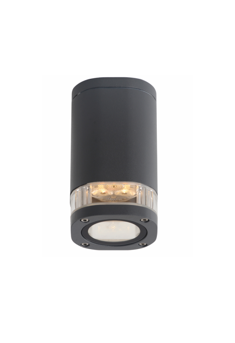 ^GU10 CEILING LUMINAIRE 230V AC DARK GREY IP54 MAX.35W