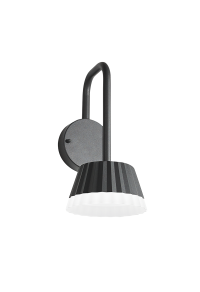 ^LED SMD WALL LUMINAIRE 10W 400LM 85° 230V AC 3.000K DARK GREY CRI80 IP54 30.000HRS