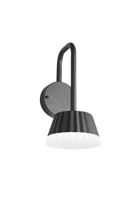 ^LED SMD WALL LUMINAIRE 10W 400LM 85° 230V AC 3.000K DARK GREY CRI80 IP54 30.000HRS