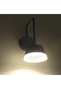 ^LED SMD WALL LUMINAIRE 10W 400LM 85° 230V AC 3.000K DARK GREY CRI80 IP54 30.000HRS