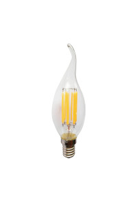 LED FILAMENT E14 CANDLE TIP DIM 6W 2700K 230V AC 550LM RA80