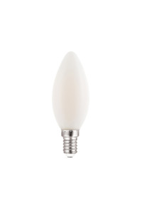 LED FILAMENT E14 CANDLE FROSTY DIM 6W 2700K 230V AC 540LM RA80
