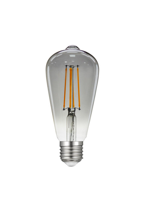 LED FILAMENT E27 ST64 SMOKY 8W 2700K 230V AC 550LM RA80