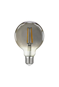 LED FILAMENT E27 G95 SMOKY 8W 2700K 230V AC 550LM RA80