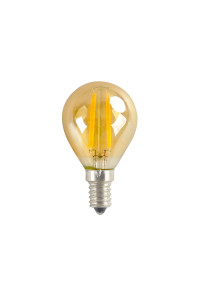 LED FILAMENT E14 BALL AMBER DIM 6W 2700K 230V AC 550LM RA80