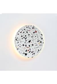 АПЛИК ЛЕД LED 10W 3000Κ 800LM TERRAZZO MDF КРЪГ Φ22ΧΗ3,6CM ECLIPSE