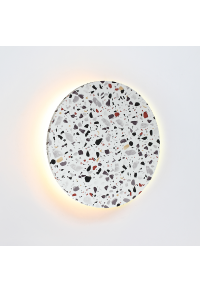 АПЛИК ЛЕД 15W 3000Κ 1200LM TERRAZZO MDF КРЪГ Φ30ΧΗ3,6CM ECLIPSE