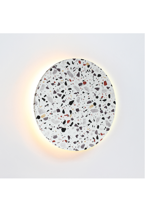 АПЛИК ЛЕД 15W 3000Κ 1200LM TERRAZZO MDF КРЪГ Φ30ΧΗ3,6CM ECLIPSE