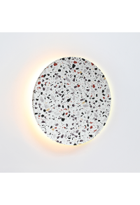 АПЛИК ЛЕД 24W 3000Κ 1920LM TERRAZZO MDF КРЪГ Φ40ΧΗ3,6CM ECLIPSE