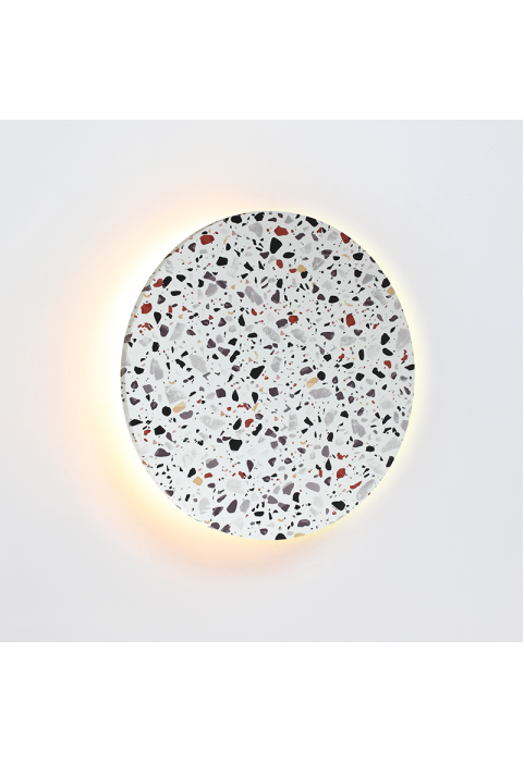 АПЛИК ЛЕД 24W 3000Κ 1920LM TERRAZZO MDF КРЪГ Φ40ΧΗ3,6CM ECLIPSE