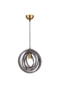 ПЕНДЕЛ 1ΧΕ27 ТЪМНА.КАФЯВА КОЖА MDF D29XH100CM TRITON