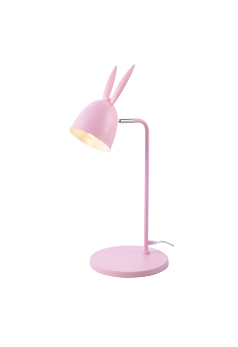 НАСТОЛНА ЛАМПА  1ΧΕ27 РОЗОВА МЕТАЛНА 27X22XH56CM BUNNY