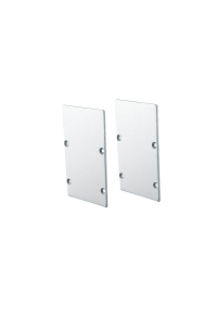 SET OF METAL END CAPS FOR PROFILE P288, 2 PCS WITHOUT HOLE 