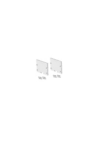 SET OF METAL END CAPS FOR P235, 2 PCS WITHOUT HOLE 