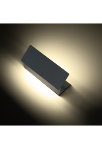 LED SMD WALL LUMINAIRE 7W 210LM 190° 230V AC 3.000K DARK GREY CRI80 IP54 30.000HRS