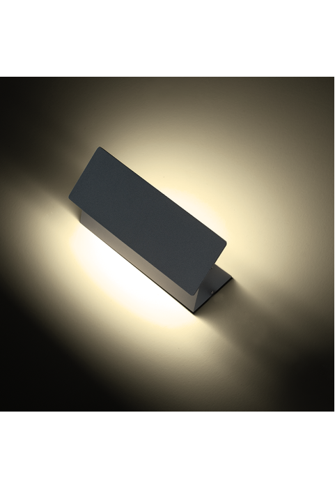 LED SMD WALL LUMINAIRE 7W 210LM 190° 230V AC 3.000K DARK GREY CRI80 IP54 30.000HRS