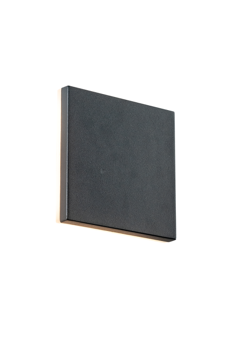 LED SMD WALL LUMINAIRE 8W 450LM 110° 230V AC 3.000K DARK GREY CRI80 IP54 30.000HRS