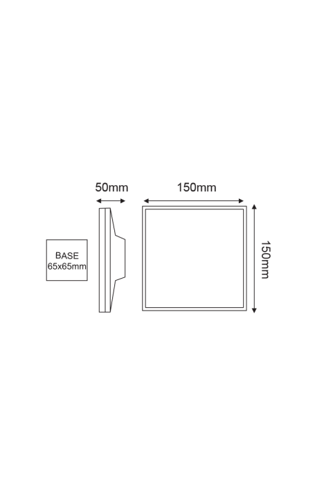 LED SMD WALL LUMINAIRE 8W 450LM 110° 230V AC 3.000K DARK GREY CRI80 IP54 30.000HRS