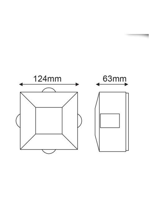 LED фасаден аплик MENFI