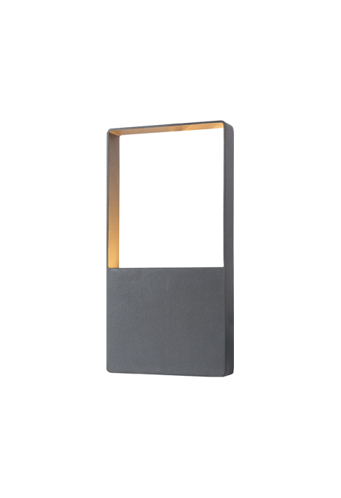 LED SMD WALL LUMINAIRE 4W 240LM 120° 230V AC 3.000K DARK GREY CRI80 IP54 30.000HRS