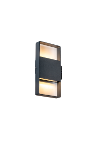 LED SMD WALL LUMINAIRE 8W 320LM 120° 230V AC 3.000K DARK GREY CRI80 IP54 30.000HRS