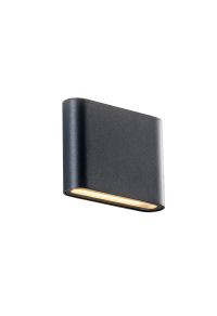 LED SMD WALL LUMINAIRE 7W 310LM 60° 230V AC 3.000K DARK GREY CRI80 IP54 30.000HRS