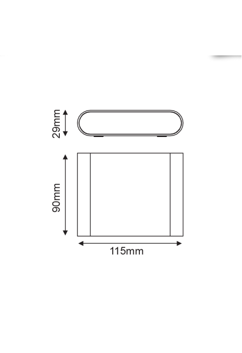 АПЛИК 7W 310LM 60° 230V AC 3.000K MATT WHITE CRI80 IP54 30.000HRS