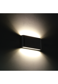 LED SMD WALL LUMINAIRE 11W 570LM 60° 230V AC 3.000K DARK GREY CRI80 IP54 30.000HRS