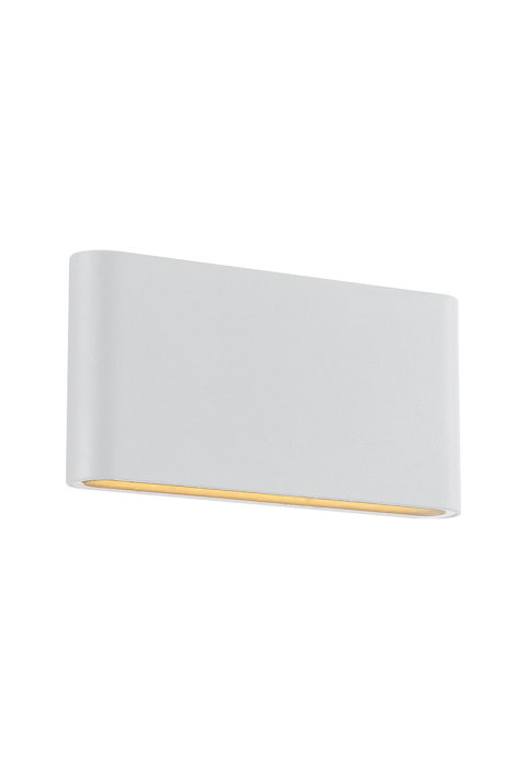 LED SMD WALL LUMINAIRE 11W 570LM 60° 230V AC 3.000K MATT WHITE CRI80 IP54 30.000HRS