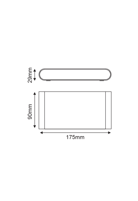 LED SMD WALL LUMINAIRE 11W 570LM 60° 230V AC 3.000K MATT WHITE CRI80 IP54 30.000HRS