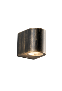 GU10 WALL LUMINAIRE 230V AC GOLDEN BLACK IP65 MAX.35W