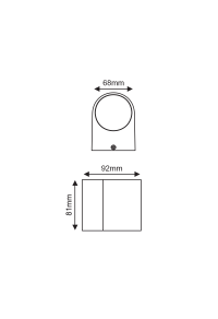 ^LED HP WALL LUMINAIRE 4W 230LM 40° 230V AC 3.000K DARK GREY CRI80 IP65 30.000HRS