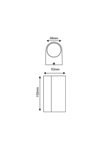 GU10 WALL LUMINAIRE 230V AC MATT WHITE IP65 MAX.2X35W