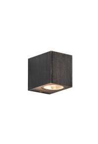 ^GU10 WALL LUMINAIRE 230V AC GOLDEN BLACK IP65 MAX.35W