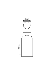 Фасаден аплик ACA LIGHTING VITA-GS IP65