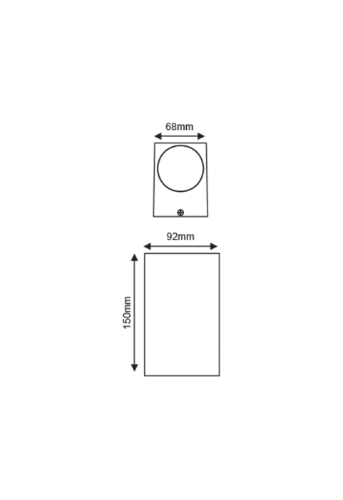 Фасаден аплик ACA LIGHTING VITA-GS IP65