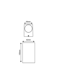 Фасаден аплик ACA LIGHTING  VITA-GS IP65