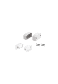 SET OF SILICON & PLASTIC END CAPS FOR P146, 2 WITHOUT HOLE & 2 WITH HOLE