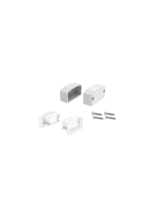 SET OF SILICON & PLASTIC END CAPS FOR P146, 2 WITHOUT HOLE & 2 WITH HOLE
