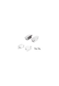 PHASE OUT SET OF SILICON & PLASTIC END CAPS FOR P147, 2 WITHOUT HOLE & 2 WITH HOLE