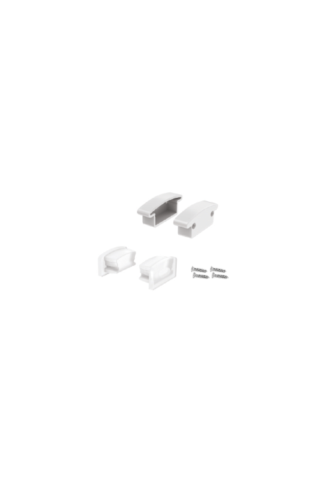 PHASE OUT SET OF SILICON & PLASTIC END CAPS FOR P147, 2 WITHOUT HOLE & 2 WITH HOLE