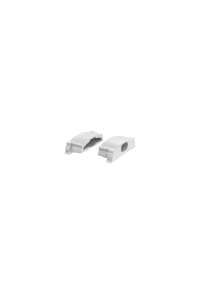 SET OF GREY PLASTIC END CAPS FOR P114N, 2PCS  WITH HOLE	 	 