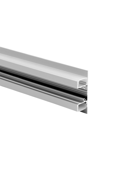 UPDOWN ALUMINUM PROFILE P50N WITH OPAL PC DIFFUSER 2m/pc